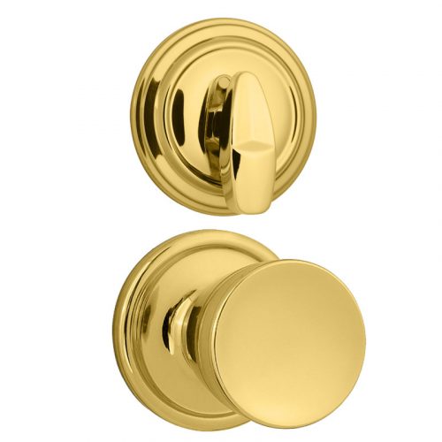 Kwikset 966 A 3 Abby Knob Signature Series Polished Brass Interior Pack
